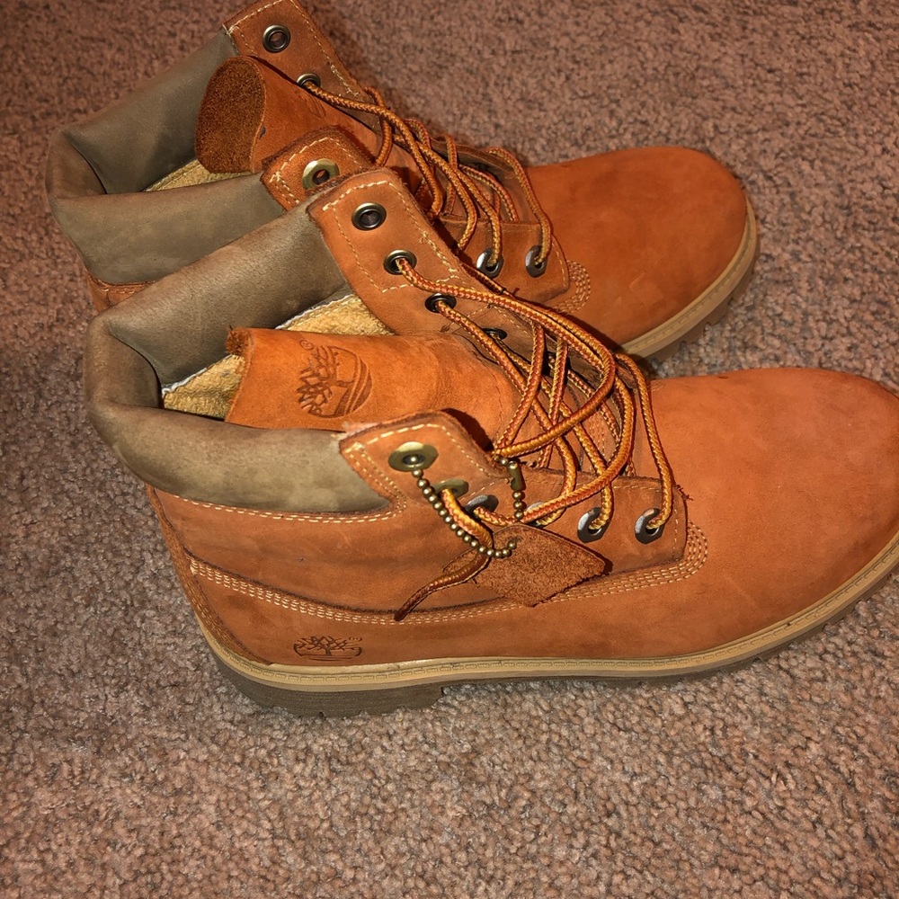 Cinnamon boys timberland boots